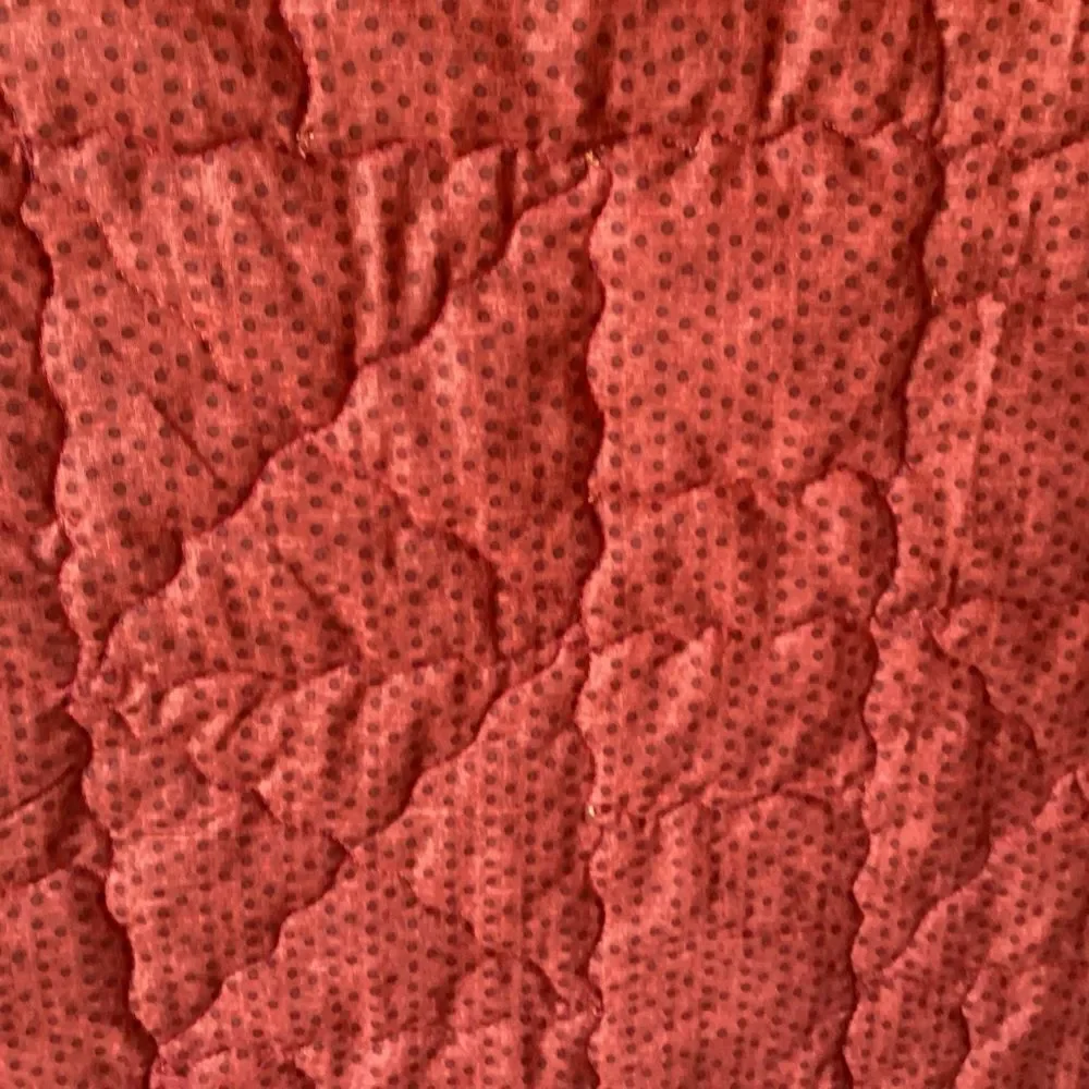 NWT. Hand Crafted Gold Toned Prints with Oriental Influence Quilt